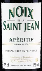 Этикетка Винный напиток сладкий (Аперитив) Нуа де ля Сан-Жан ореховый/Noix de la Saint-Jean  креп 15%, емк  0.75л