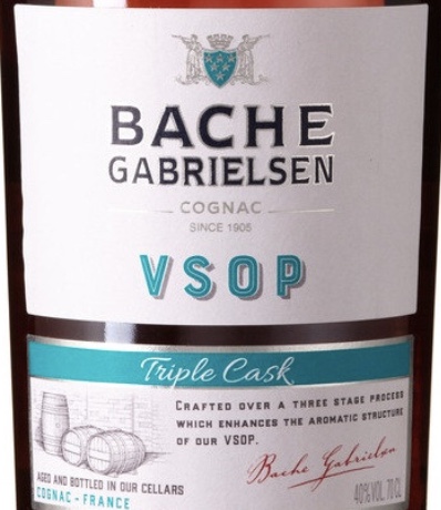 Этикетка Баш Габриэльсен ВСОП Трипл Каск 40% 0.7л. п/уп
