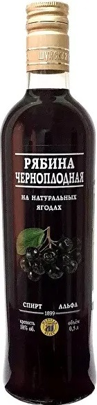 Настойка сладкая Шуйская "Рябина Черноплодная"  креп 18%, емк 0,5л