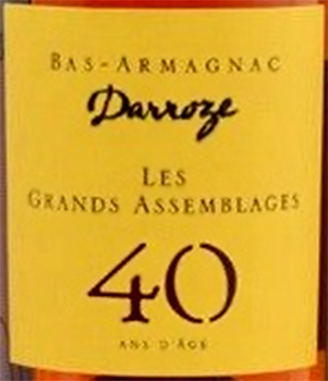 Этикетка Баз-Арманьяк Дарроз Ле Гран Ассамбляж 40 Ан д'Аж, 0,7л п/у